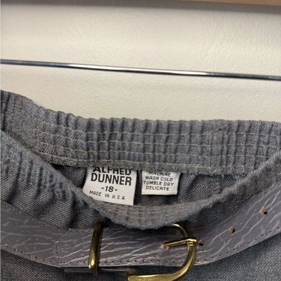 VTG Alfred Dunner Gray Pencil Skirt w/ Matching Belt- Size 18 Made in the U.S.A. - Picture 3 of 6